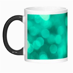 Light Reflections Abstract No9 Turquoise Morph Mugs by DimitriosArt