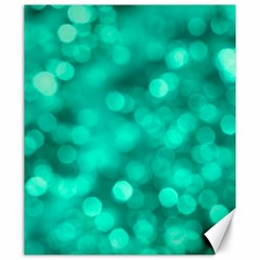 Light Reflections Abstract No9 Turquoise Canvas 20  X 24  by DimitriosArt