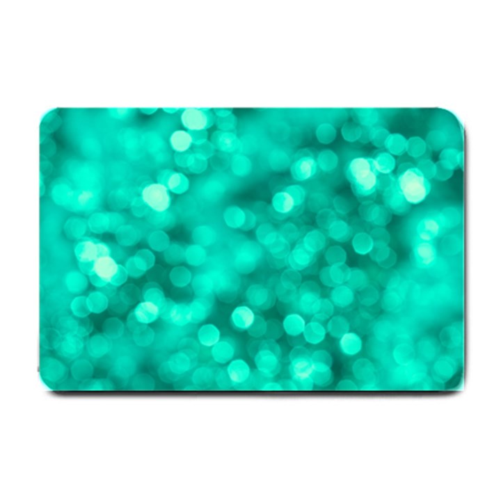 Light Reflections Abstract No9 Turquoise Small Doormat 