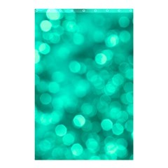 Light Reflections Abstract No9 Turquoise Shower Curtain 48  X 72  (small)  by DimitriosArt