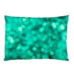 Light Reflections Abstract No9 Turquoise Pillow Case (Two Sides) Front