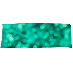 Light Reflections Abstract No9 Turquoise Body Pillow Case (dakimakura) by DimitriosArt