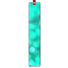 Light Reflections Abstract No9 Turquoise Large Book Marks by DimitriosArt