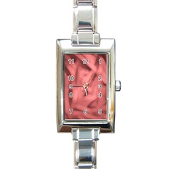 Red Flames Abstract No2 Rectangle Italian Charm Watch by DimitriosArt