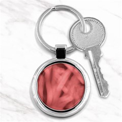 Red Flames Abstract No2 Key Chain (round) by DimitriosArt