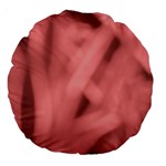 Red Flames Abstract No2 Large 18  Premium Round Cushions Back