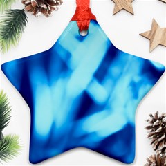 Blue Abstract 2 Ornament (star) by DimitriosArt