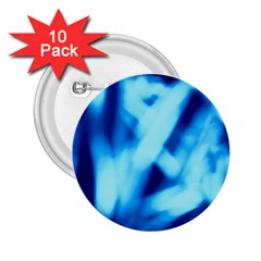 Blue Abstract 2 2 25  Buttons (10 Pack)  by DimitriosArt