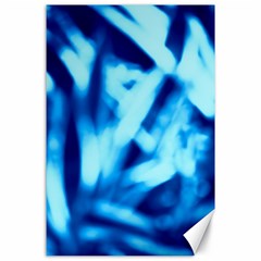 Blue Abstract 2 Canvas 24  X 36  by DimitriosArt