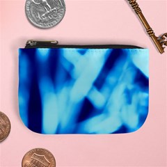 Blue Abstract 2 Mini Coin Purse by DimitriosArt