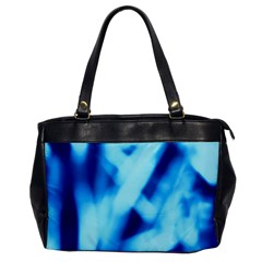 Blue Abstract 2 Oversize Office Handbag by DimitriosArt