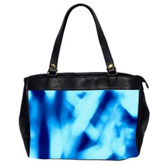 Blue Abstract 2 Oversize Office Handbag (2 Sides) by DimitriosArt