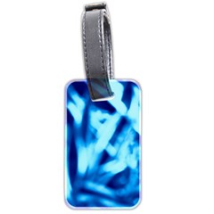 Blue Abstract 2 Luggage Tag (two Sides) by DimitriosArt