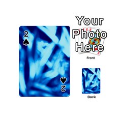 Blue Abstract 2 Playing Cards 54 Designs (mini) by DimitriosArt