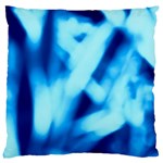 Blue Abstract 2 Large Cushion Case (One Side) Front