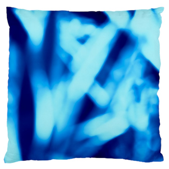 Blue Abstract 2 Large Cushion Case (One Side)