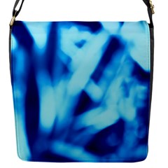 Blue Abstract 2 Flap Closure Messenger Bag (s) by DimitriosArt