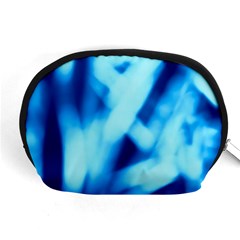 Blue Abstract 2 Accessory Pouch (medium) by DimitriosArt