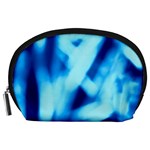 Blue Abstract 2 Accessory Pouch (Large) Front