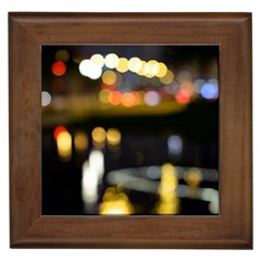 City Lights Framed Tile by DimitriosArt