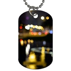 City Lights Dog Tag (one Side) by DimitriosArt