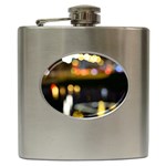 City Lights Hip Flask (6 oz) Front