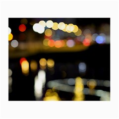 City Lights Small Glasses Cloth by DimitriosArt