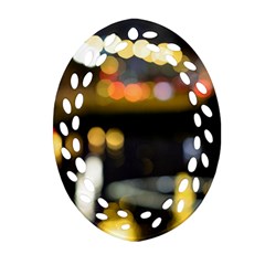 City Lights Ornament (oval Filigree) by DimitriosArt