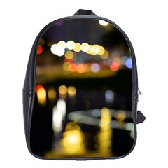 City Lights School Bag (xl) by DimitriosArt