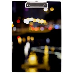 City Lights A4 Clipboard by DimitriosArt