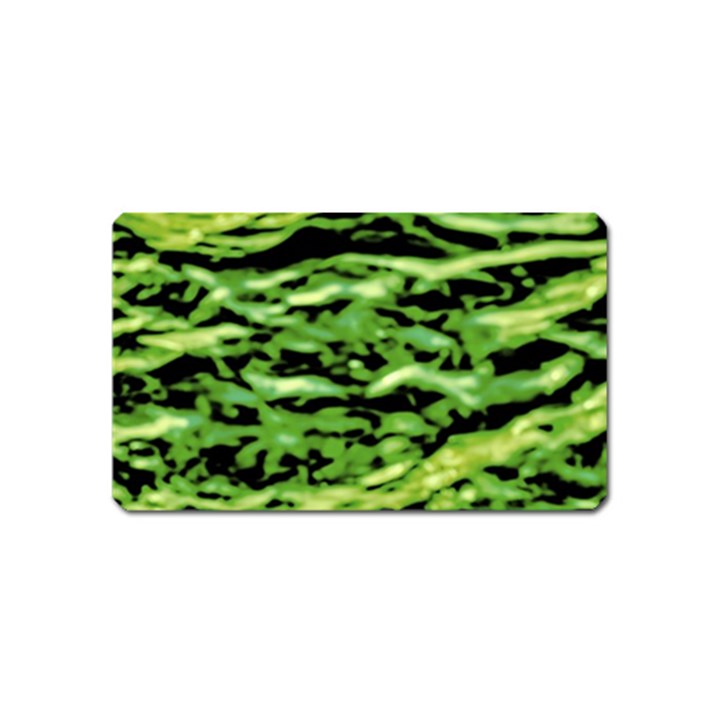 Green  Waves Abstract Series No11 Magnet (Name Card)