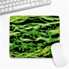 Green  Waves Abstract Series No11 Large Mousepads by DimitriosArt