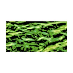 Green  Waves Abstract Series No11 Yoga Headband by DimitriosArt