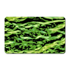 Green  Waves Abstract Series No11 Magnet (rectangular) by DimitriosArt