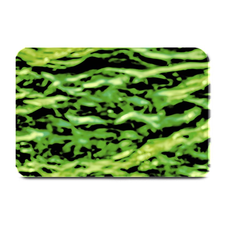 Green  Waves Abstract Series No11 Plate Mats