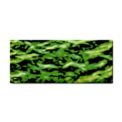 Green  Waves Abstract Series No11 Hand Towel by DimitriosArt