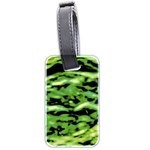 Green  Waves Abstract Series No11 Luggage Tag (two sides) Front