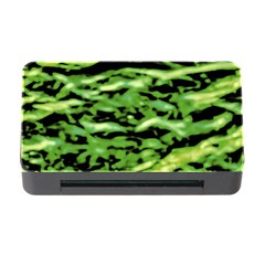 Green  Waves Abstract Series No11 Memory Card Reader With Cf by DimitriosArt