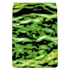 Green  Waves Abstract Series No11 Removable Flap Cover (l) by DimitriosArt