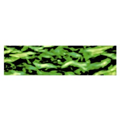 Green  Waves Abstract Series No11 Satin Scarf (oblong) by DimitriosArt