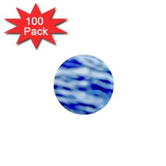 Blue Waves Abstract Series No10 1  Mini Magnets (100 Pack)  by DimitriosArt