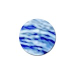 Blue Waves Abstract Series No10 Golf Ball Marker (10 pack) Front