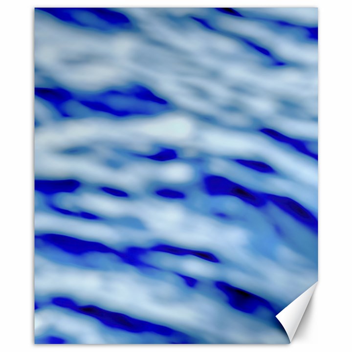 Blue Waves Abstract Series No10 Canvas 8  x 10 