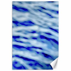 Blue Waves Abstract Series No10 Canvas 20  X 30  by DimitriosArt