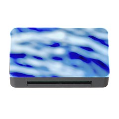 Blue Waves Abstract Series No10 Memory Card Reader With Cf by DimitriosArt