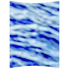 Blue Waves Abstract Series No10 Back Support Cushion by DimitriosArt