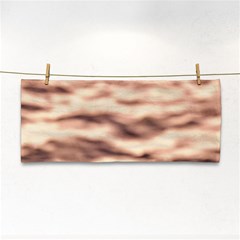 Pink  Waves Abstract Series No6 Hand Towel by DimitriosArt