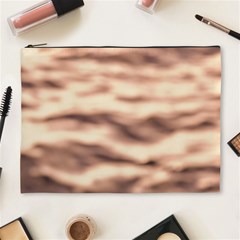 Pink  Waves Abstract Series No6 Cosmetic Bag (xl) by DimitriosArt