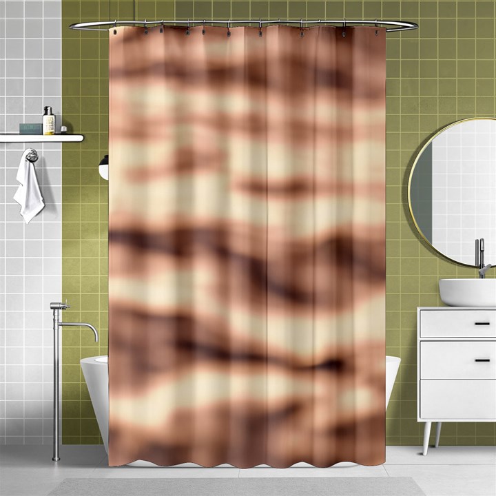 Pink  Waves Abstract Series No6 Shower Curtain 48  x 72  (Small) 