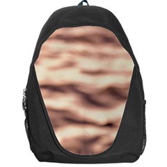 Pink  Waves Abstract Series No6 Backpack Bag by DimitriosArt